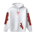 Hoddie Red Bloom- White