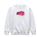 Sweatshirt Femme Fucsia Glow- White