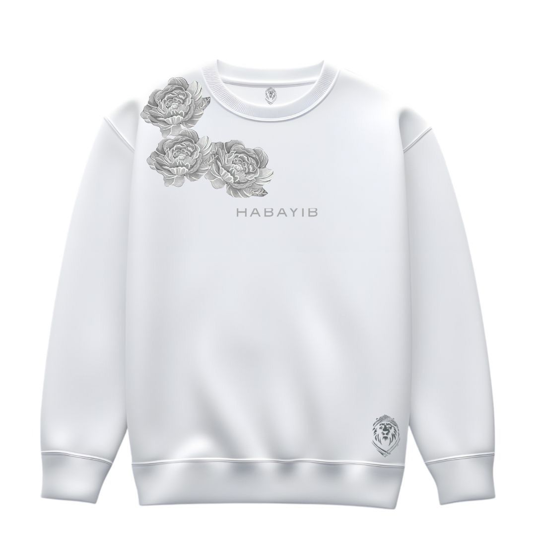 Sweatshirt Blossom Mist -White