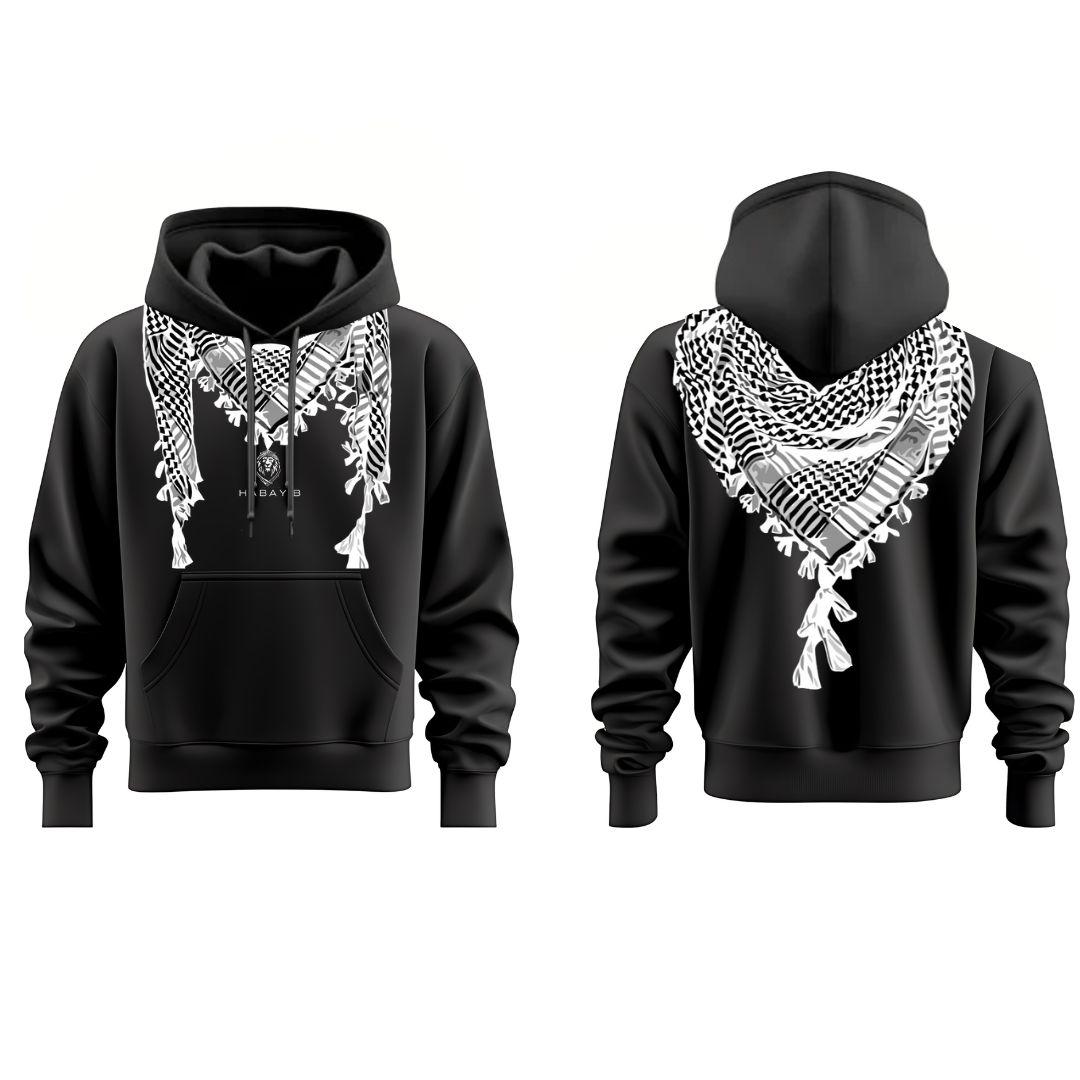 ROOTED HOODIE B&W