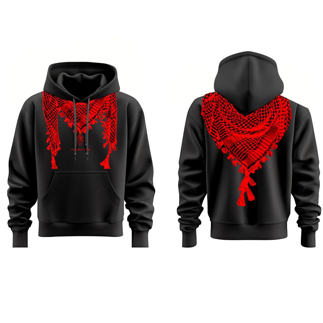 ROOTED HOODIE BLACK/RED