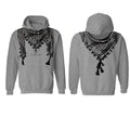 ROOTED HOODIE GRAY / BLACK