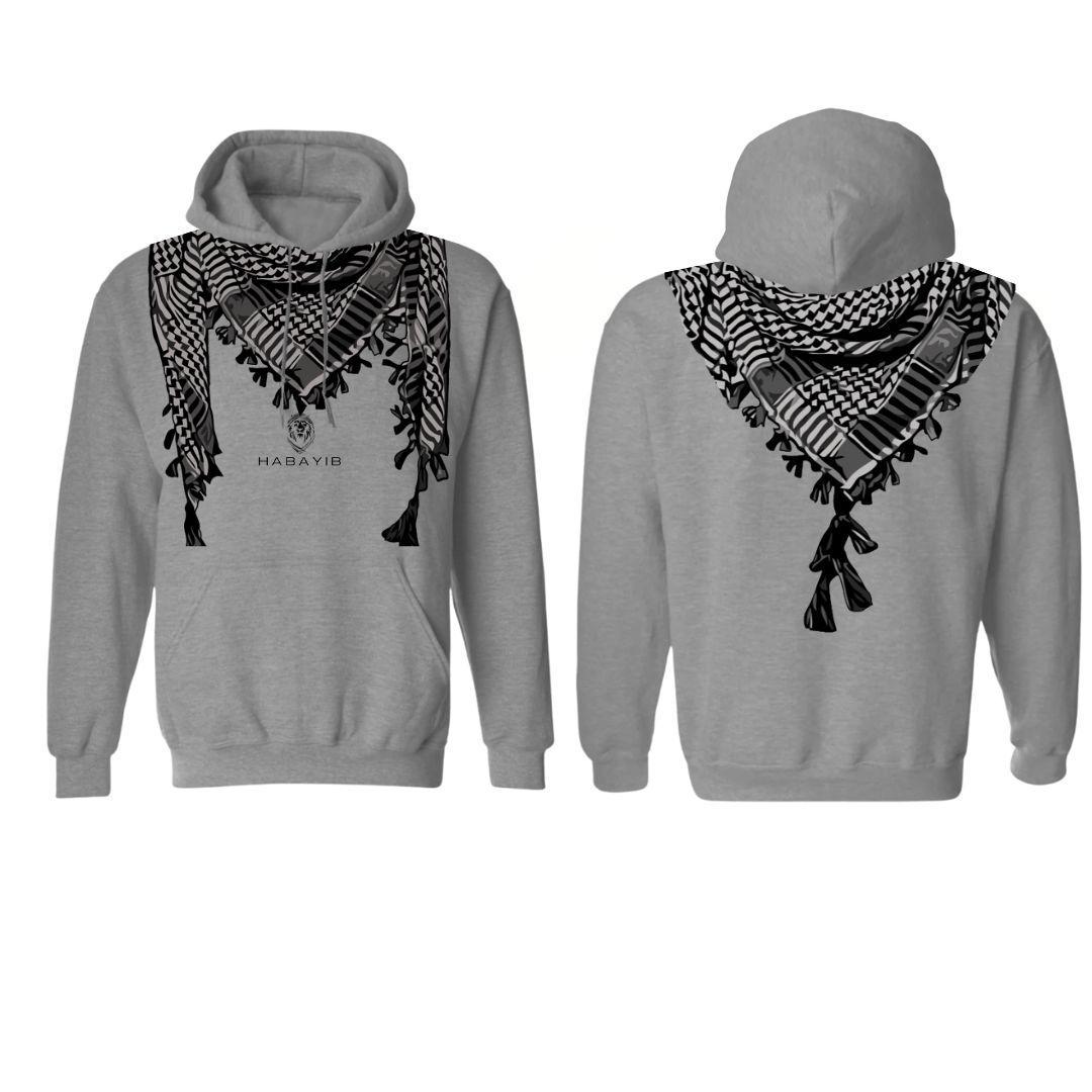 ROOTED HOODIE GRAY / BLACK