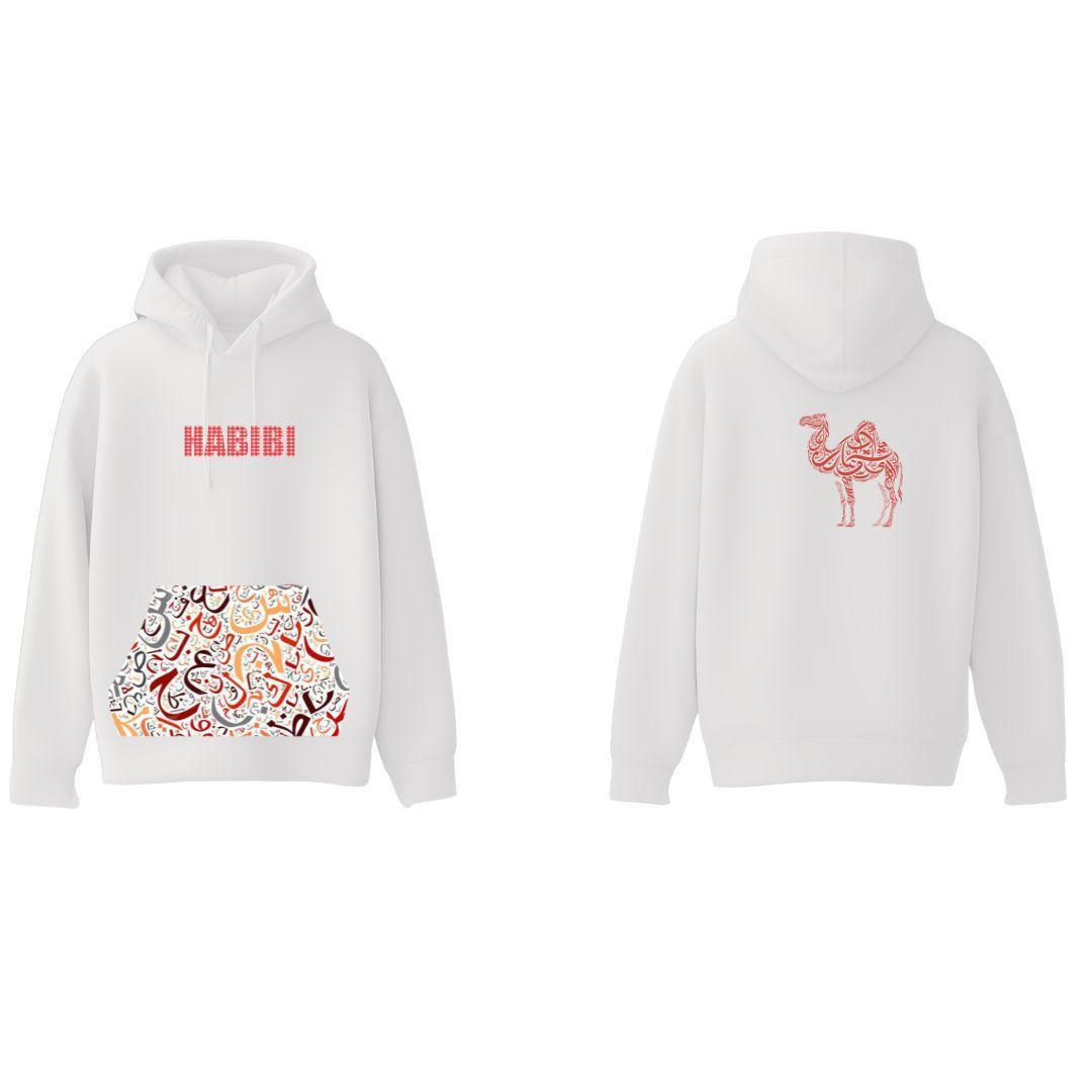 Hoodie HABIBI -White