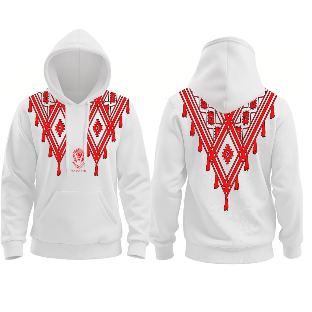 Hoodie FUSION SHEMAGH - White